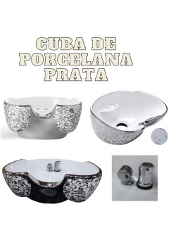 CUBA DE PORCELA PRATA