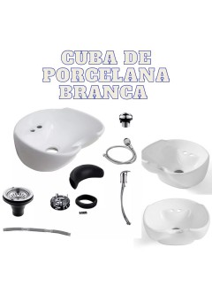 CUBA DE PORCELA BRANCA